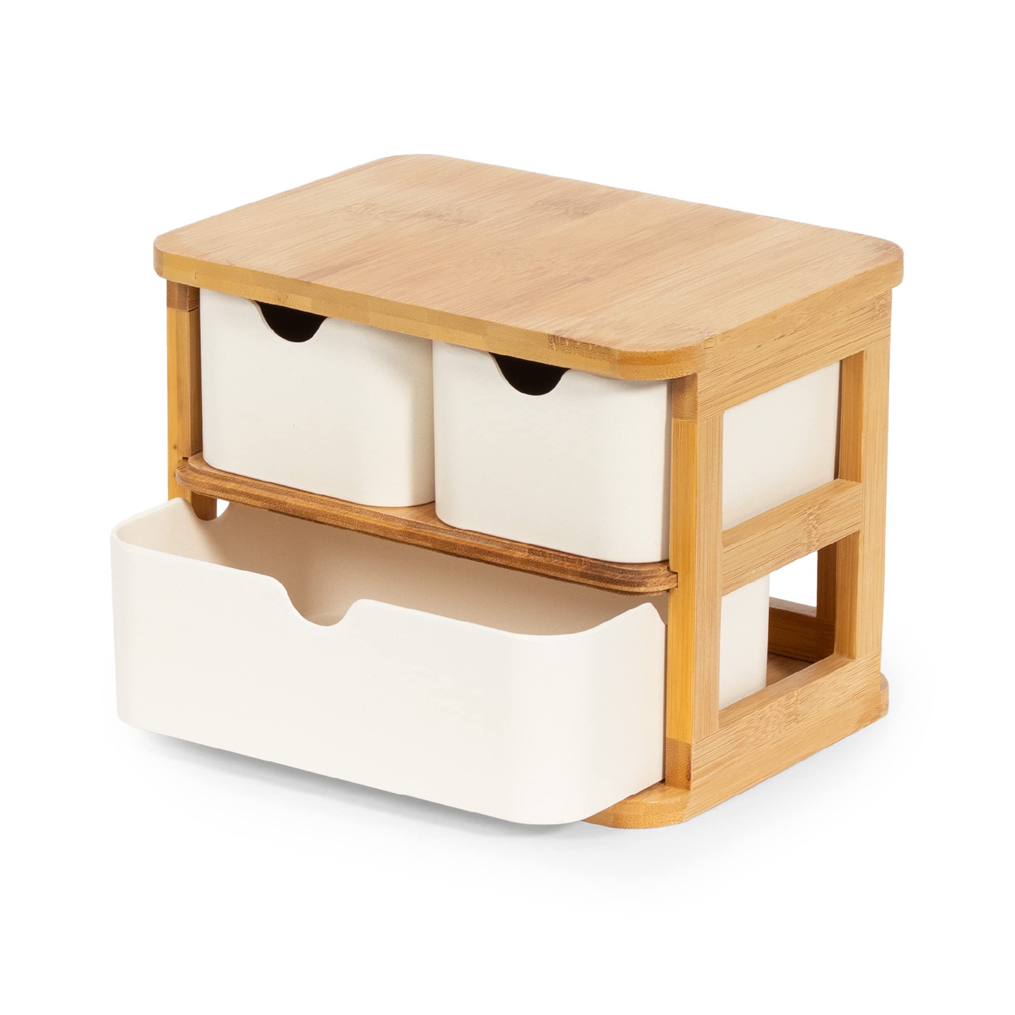 compactor-ecologik-ran10953-organisateur-3-tiroirs-bambou-15x20x15-cm image 1