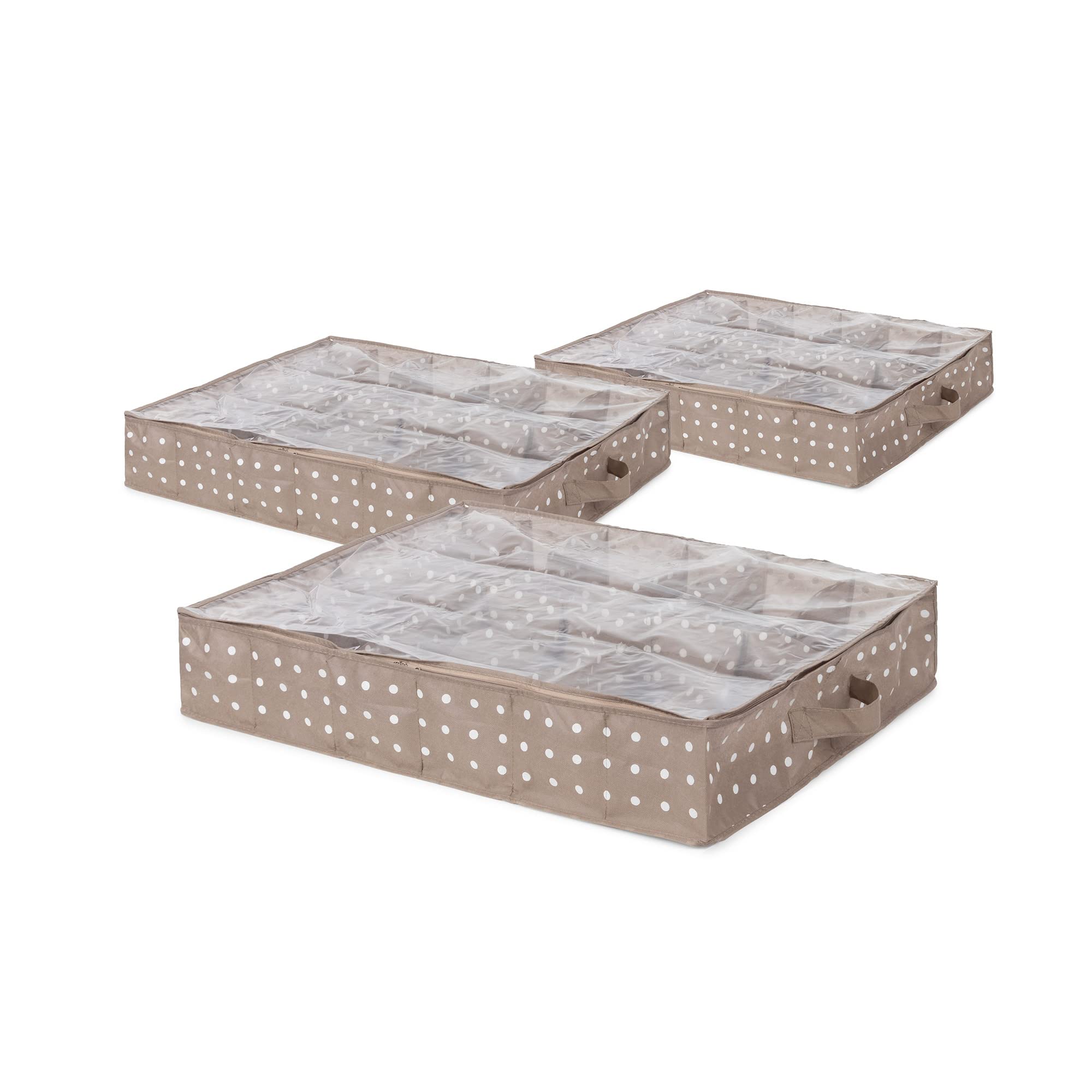 compactor-lot-de-3-housses-sous-lit-chaussures-rivoli-76-x-60-x-h-15-cm-beige image 1