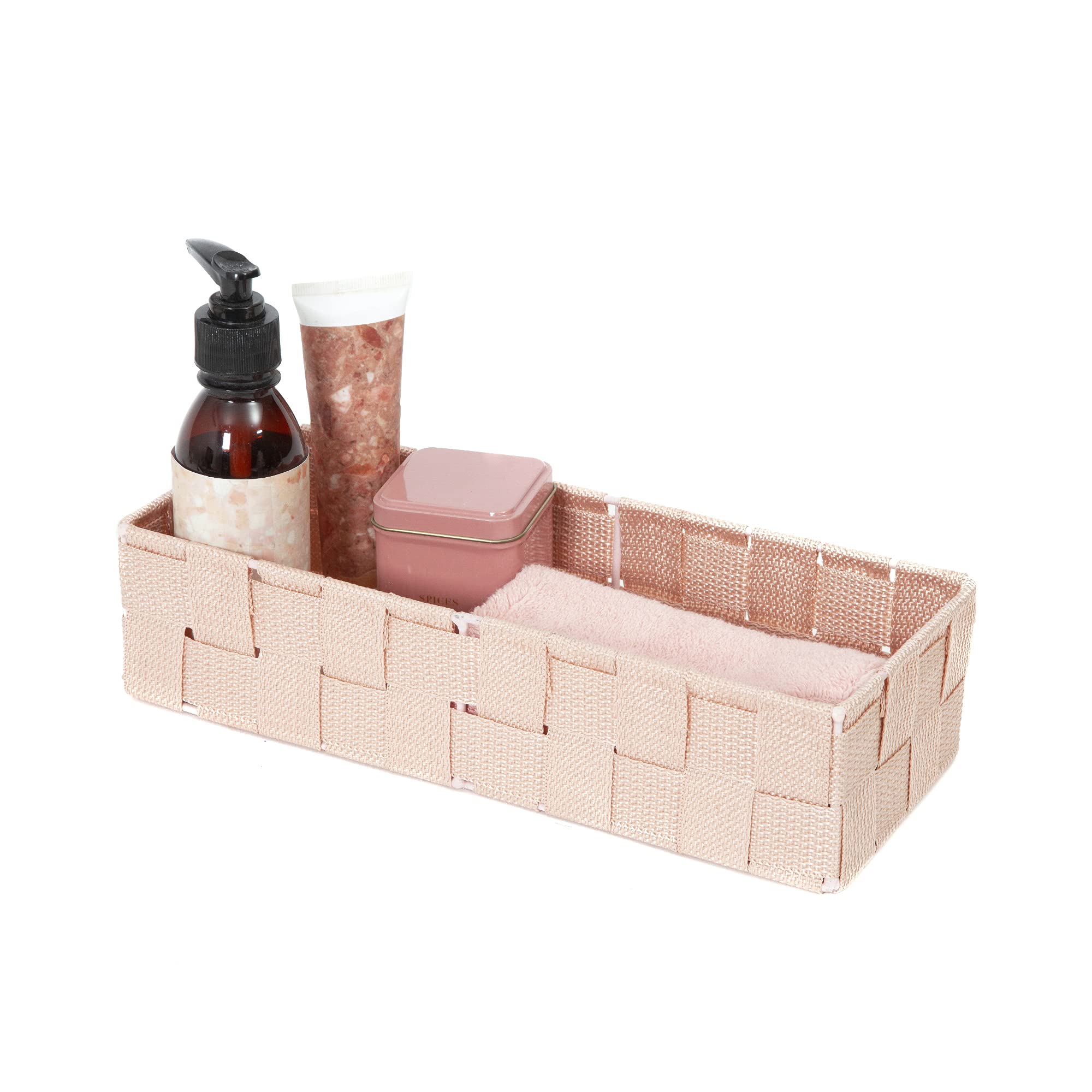 compactor-stan-panier-organisateur-de-tiroir-ran9705-rose-blush-30x12xh-7-cm image 4