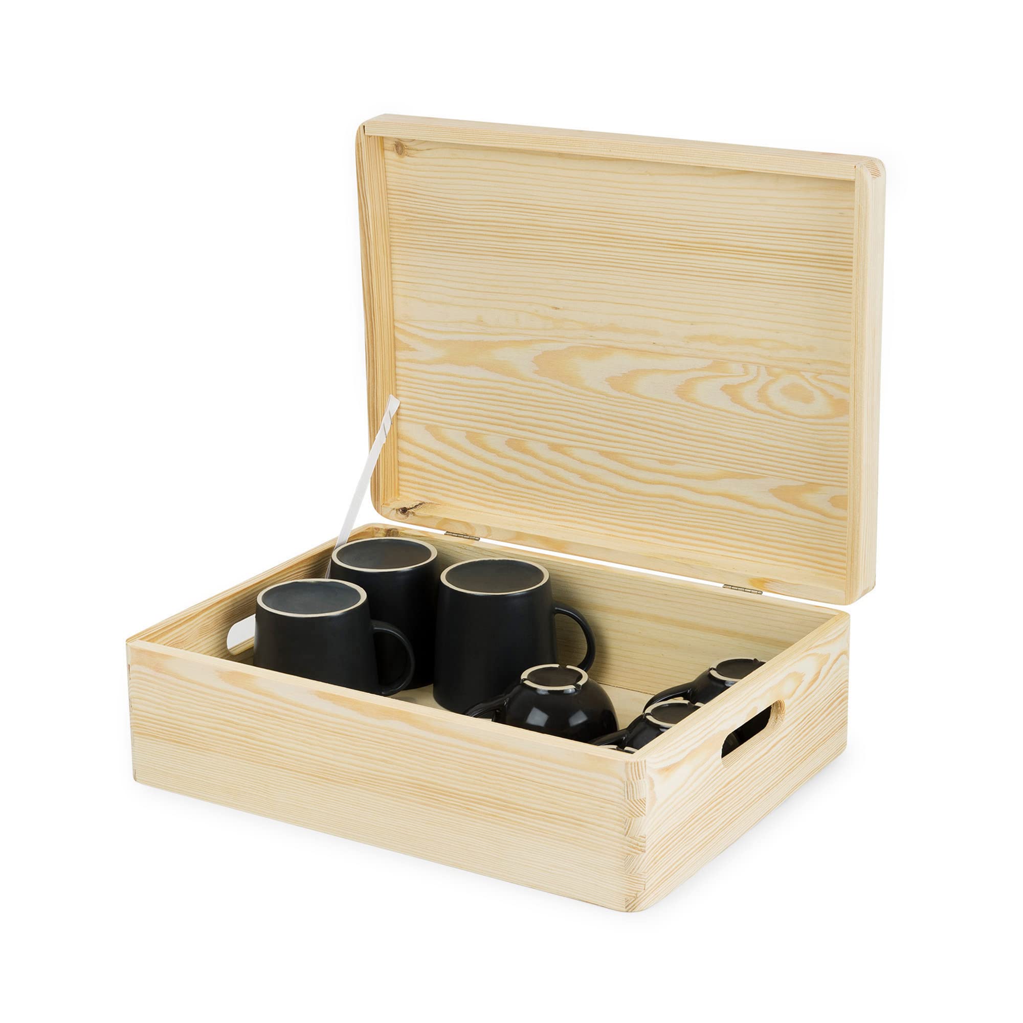 compactor-bo-te-avec-couvercle-bois-brut-40-x-30-x-14-cm-ran6480 image 4