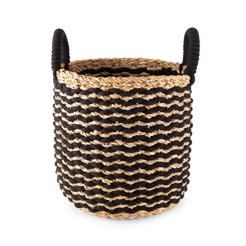 compactor-flora-panier-jonc-de-mer-large-dia-30-x-30-cm-noir-marron image 8