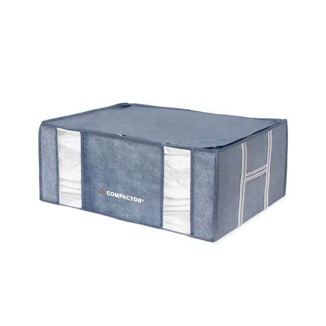 compactor-housse-de-rangement-sous-vide-denim-xxl-210l-65x50x27-cm image 1