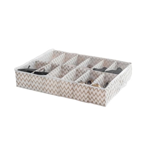 compactor-ikat-ran7518-sac-de-rangement-sous-lit-chaussures-12-compartiments-bei image 5