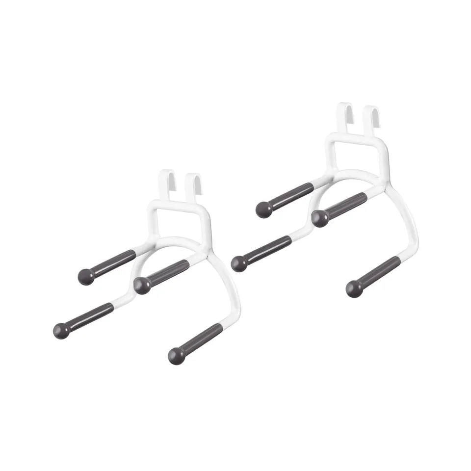 compactor-xtend-lot-de-2-porte-cravates-blanc-m-tal-7-5-x-7-5-x-h-7-3-cm-ran8833 image 1
