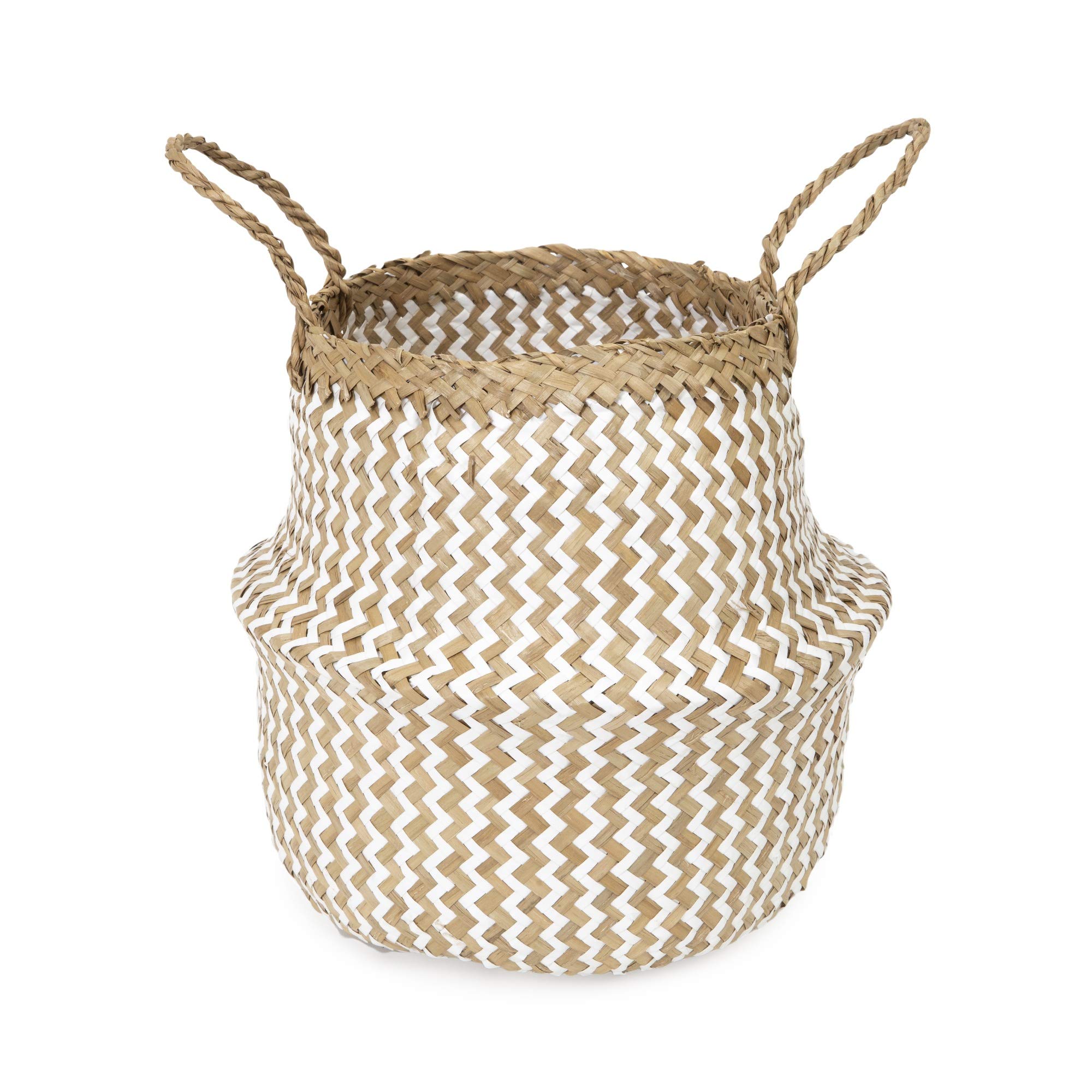 compactor-belly-m-panier-herbe-de-mer-blanc-27x27x26cm image 7