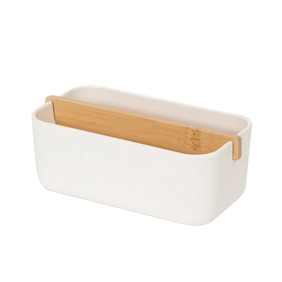 compactor-ecologik-organisateur-2-compartiments-bambou-15x7-9x5-5-cm-blanc-marro image 1