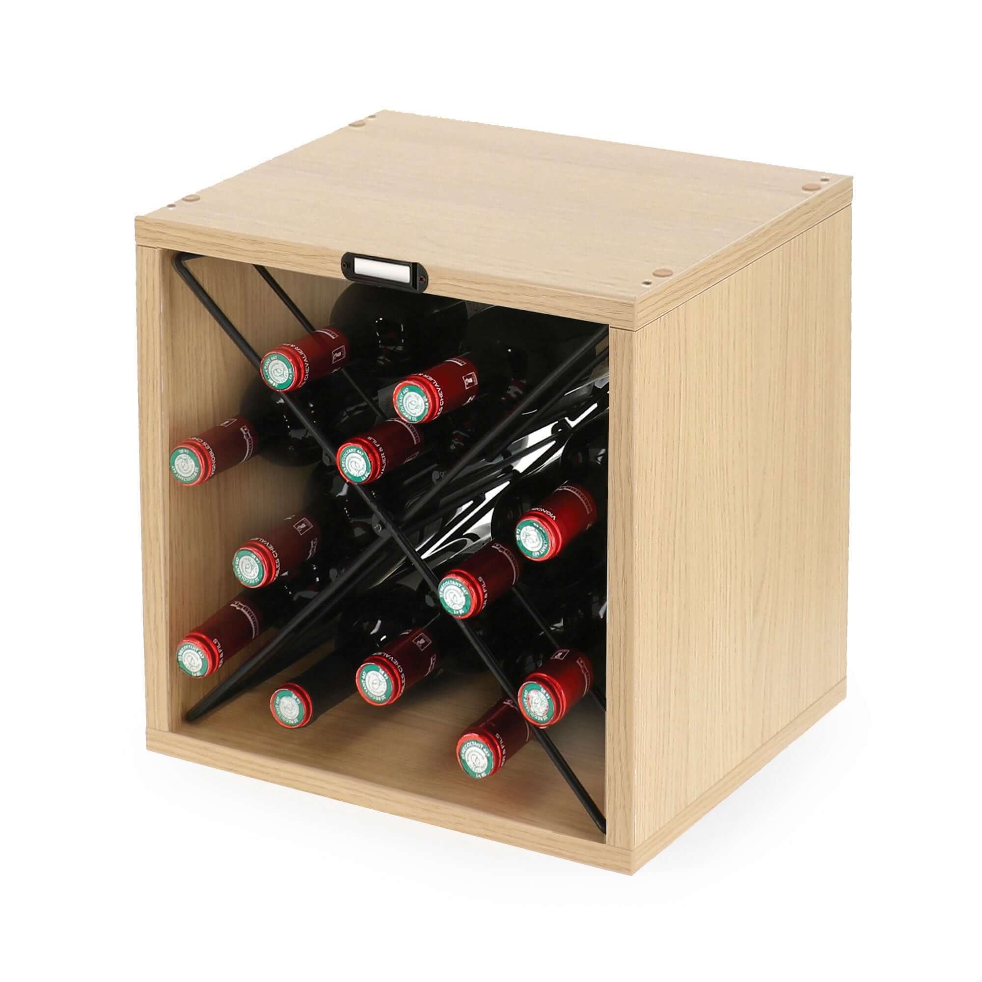 compactor-range-bouteilles-bois-et-m-tal-12-bouteilles-36-x-30-x-h-36-5-cm image 4