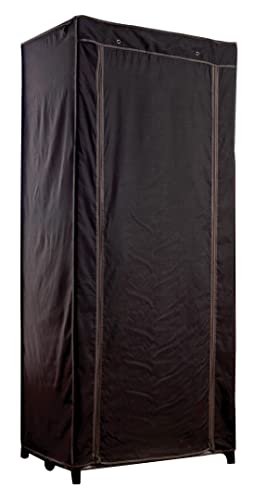 compactor-cottage-garde-robe-portable-chocolat-75x50x170-cm image 5