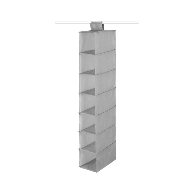 compactor-boston-ran10167-organiseur-suspendu-7-compartiments-gris-blanc-15x30xh image 1
