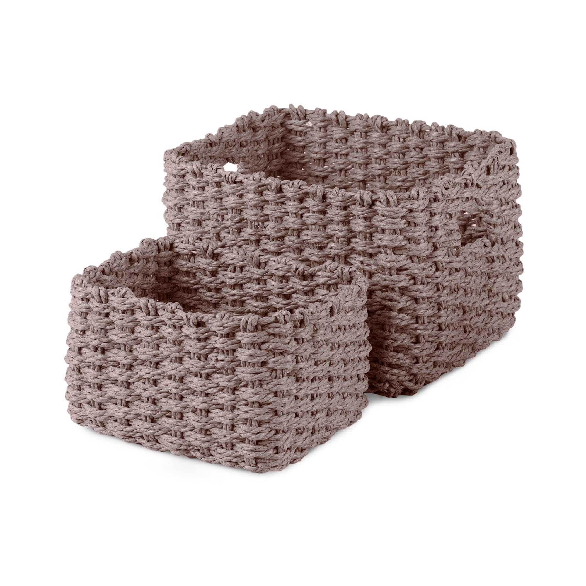 compactor-lisou-lot-de-2-paniers-papier-tress-beige-blanc image 4