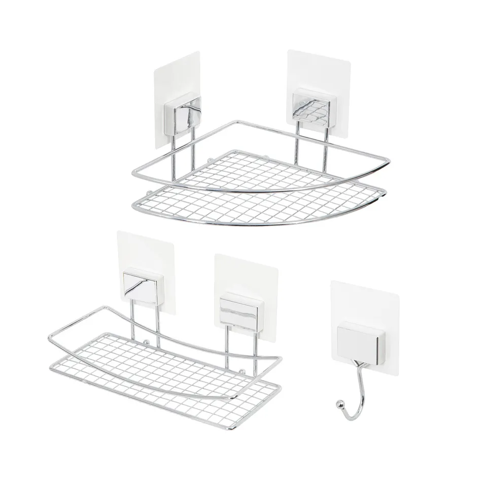 compactor-bestlock-magic-bath-lot-rangements-auto-adh-sifs-chrome-3-pi-ces image 1