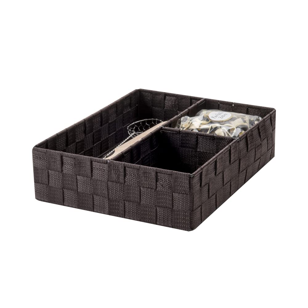 compactor-stan-ran6754-panier-rangements-3-compartiments-chocolat-32-x-25-x-h-8- image 2