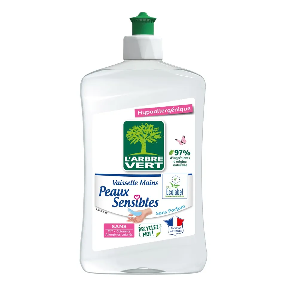 l-arbre-vert-vaisselle-mains-peaux-sensibles-500-ml-sans-parfum-hypoallerg-nique image 1
