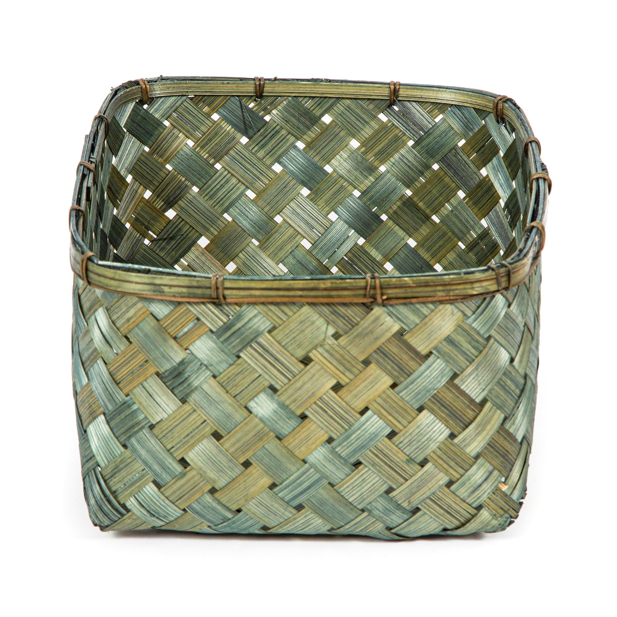 compactor-hanoi-panier-de-rangement-bambou-l-kaki-30-x-23-x-h-15-cm image 3