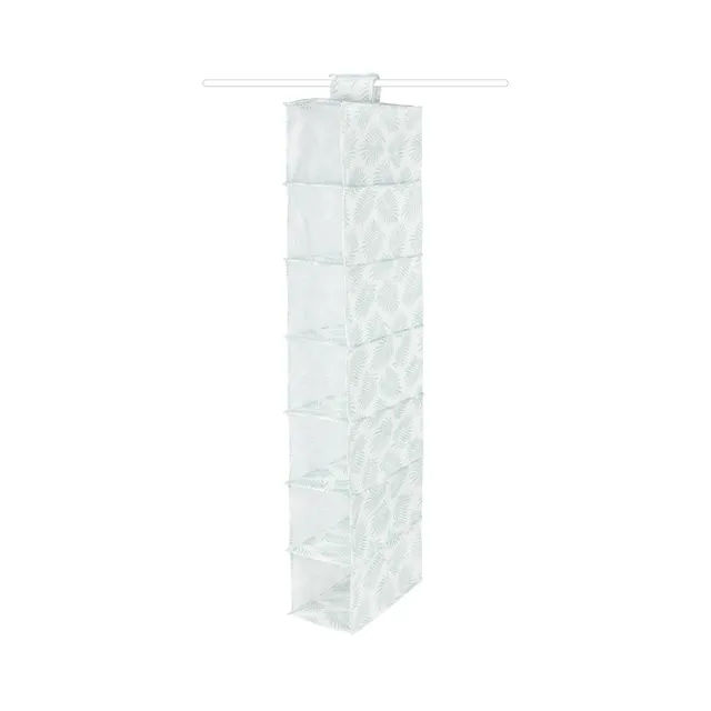 compactor-palma-ran10158-rangement-suspendu-7-compartiments-vert-blanc-15x30xh10 image 1