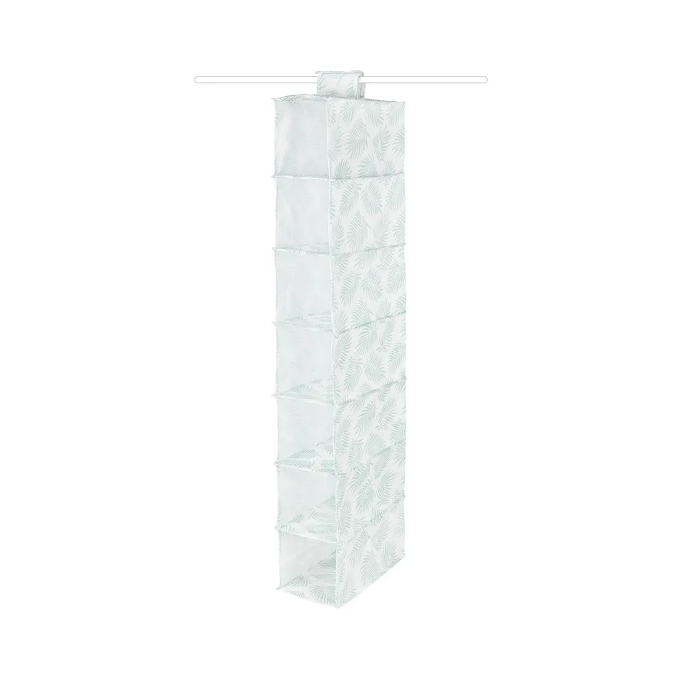 compactor-palma-ran10158-rangement-suspendu-7-compartiments-vert-blanc-15x30xh10 image 1