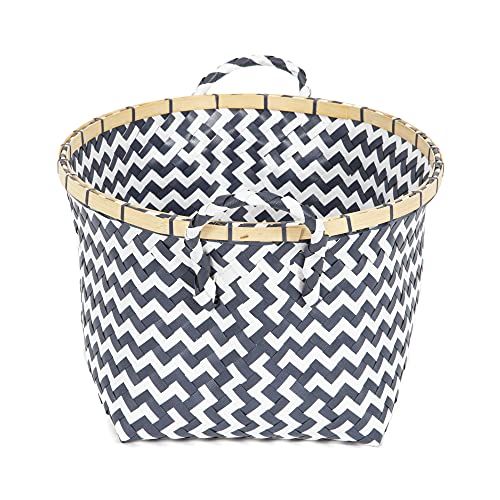compactor-zig-zag-ran8629-grand-panier-rond-bleu-et-blanc-41-x-32-5-x-20-cm image 8