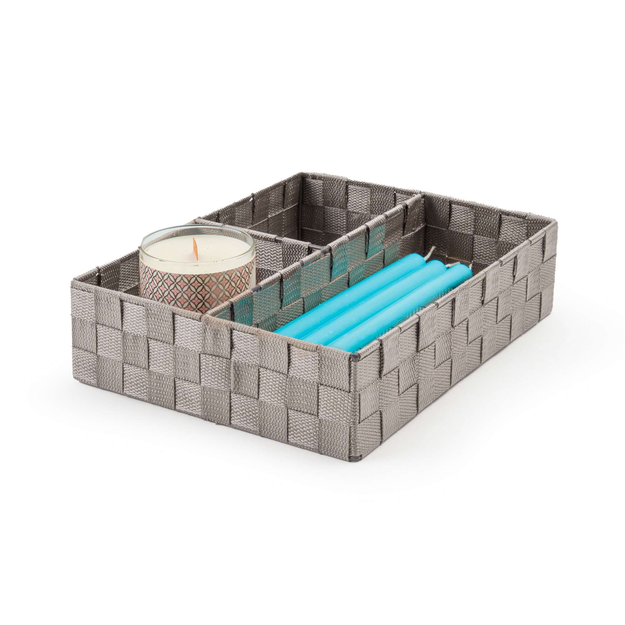 compactor-stan-organisateur-3-compartiments-taupe-sangles-tress-es image 3
