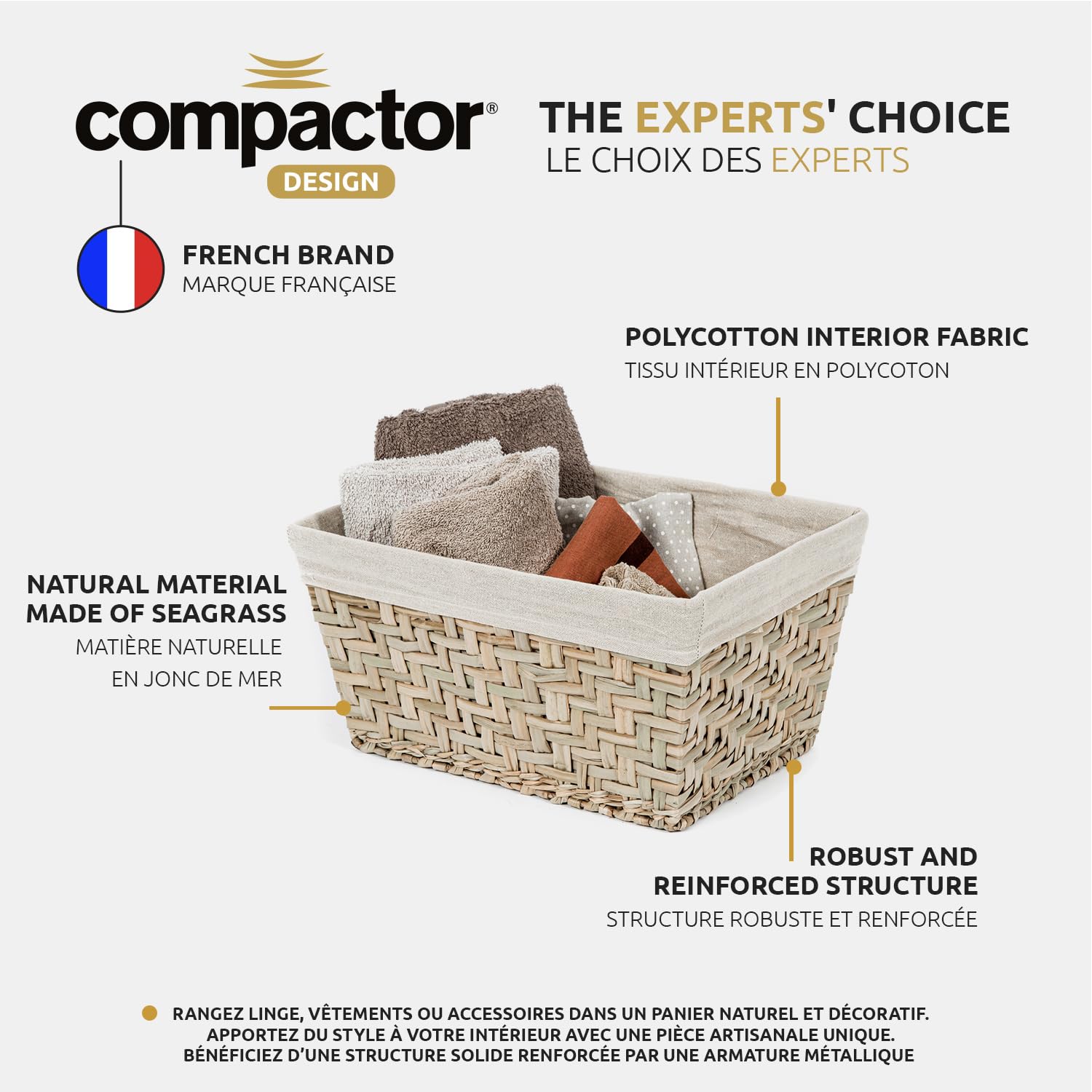 compactor-fiesta-panier-rectangulaire-jonc-de-mer-taille-m-38-5x28-5xh20-5-cm image 4