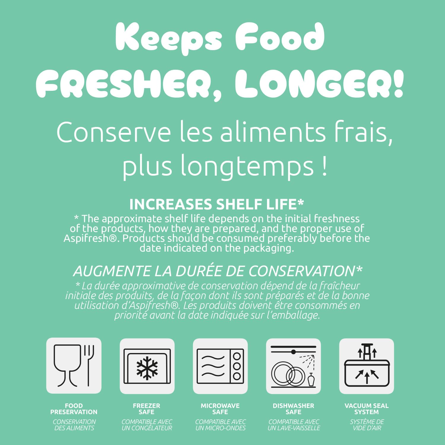 compactor-aspifresh-lot-4-bo-tes-herm-tiques-vide-pompe-manuelle image 4