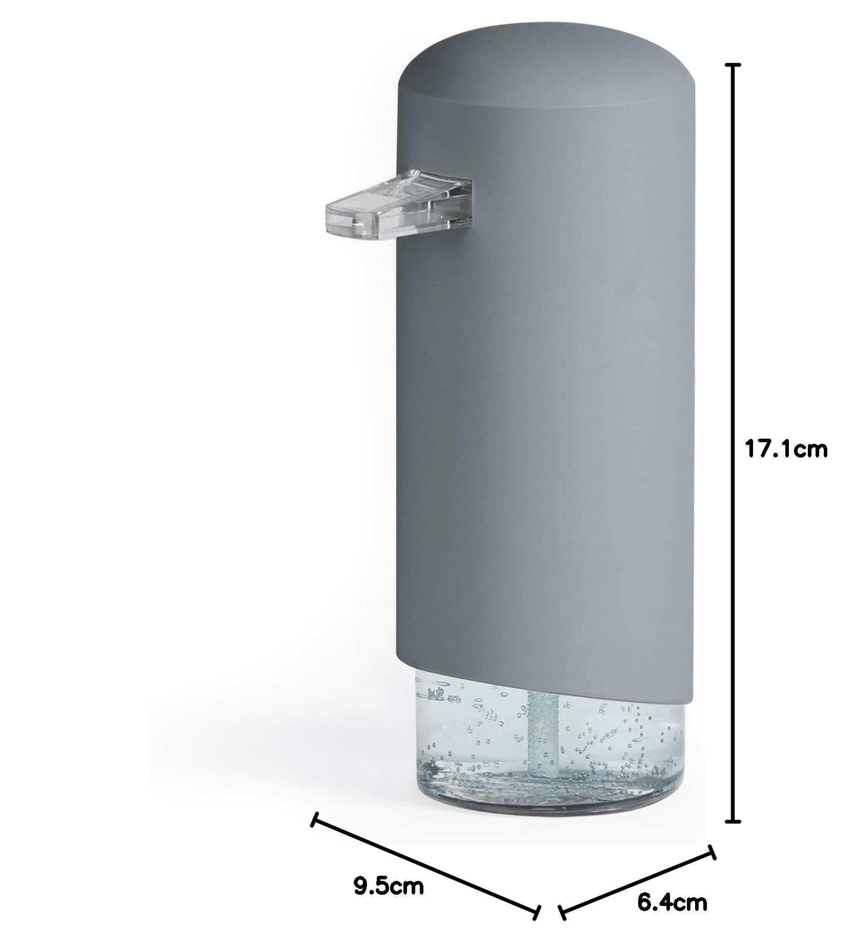 compactor-clever-distributeur-de-savon-mousse-gris-250-ml-9-5x6-4xh17-1-cm image 7