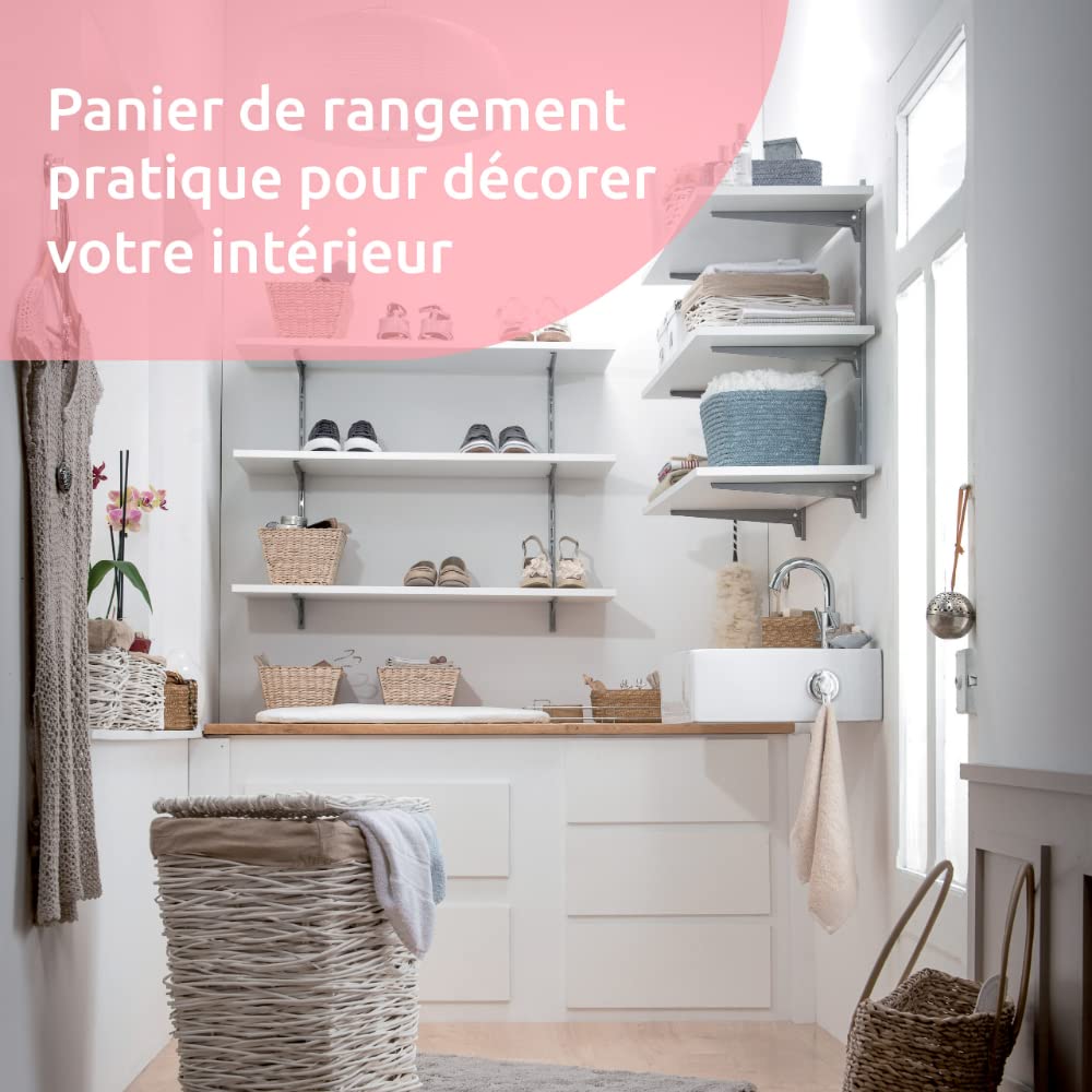compactor-arno-panier-de-rangement-large-30-x-21-x-17-cm-paille-tress-e-brun image 3