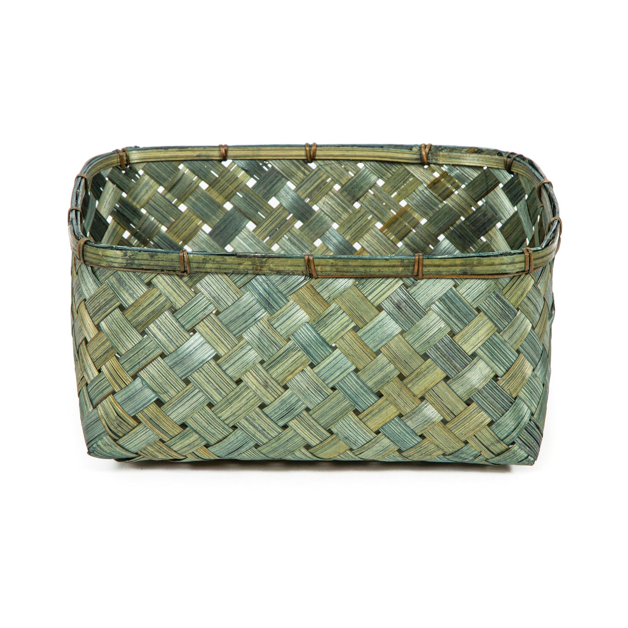 compactor-hanoi-panier-de-rangement-bambou-l-kaki-30-x-23-x-h-15-cm image 4