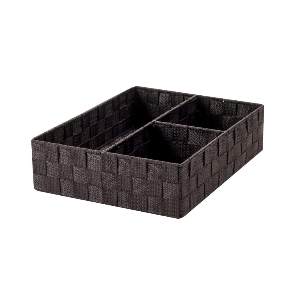 compactor-stan-ran6754-panier-rangements-3-compartiments-chocolat-32-x-25-x-h-8- image 1