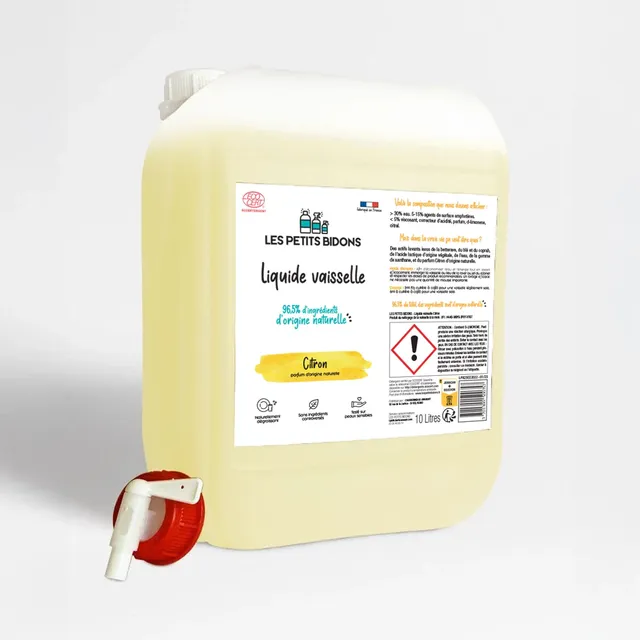 les-petits-bidons-liquide-vaisselle-citron-frais-10l-avec-robinet image 1