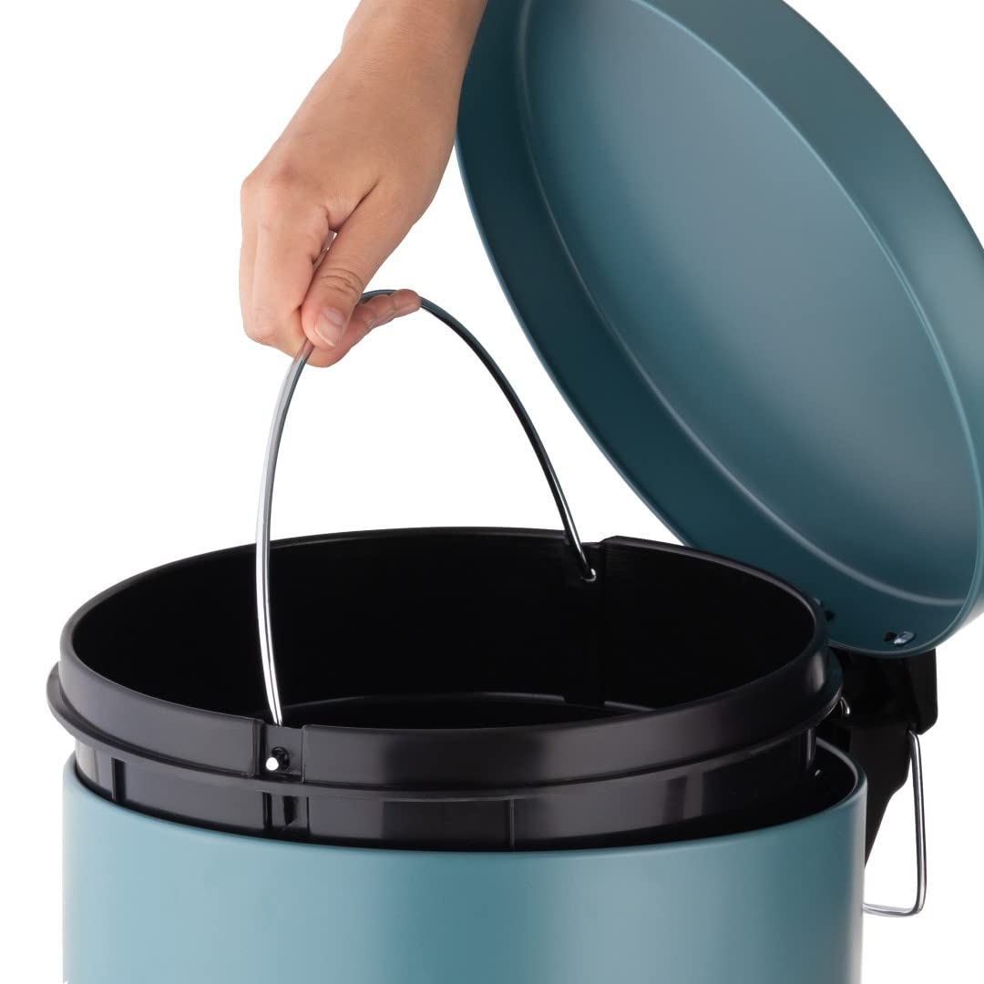 compactor-home-ran8885-poubelle-grand-mod-le-fer-bleu-20-l-29-x-29-x-44-5-cm image 5