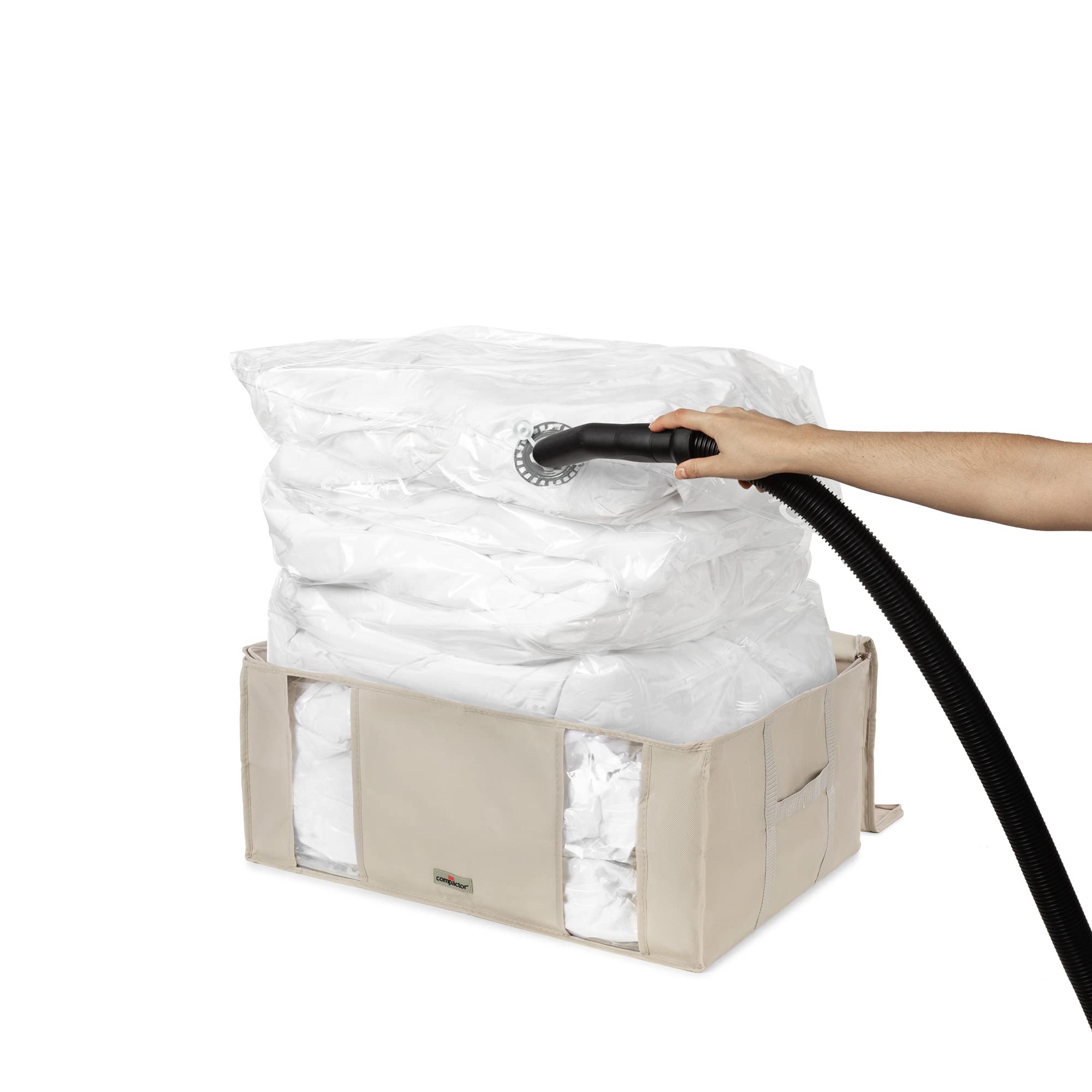 compactor-housse-de-rangement-sous-vide-xxl-beige-65-x-45-x-h-27-cm image 3