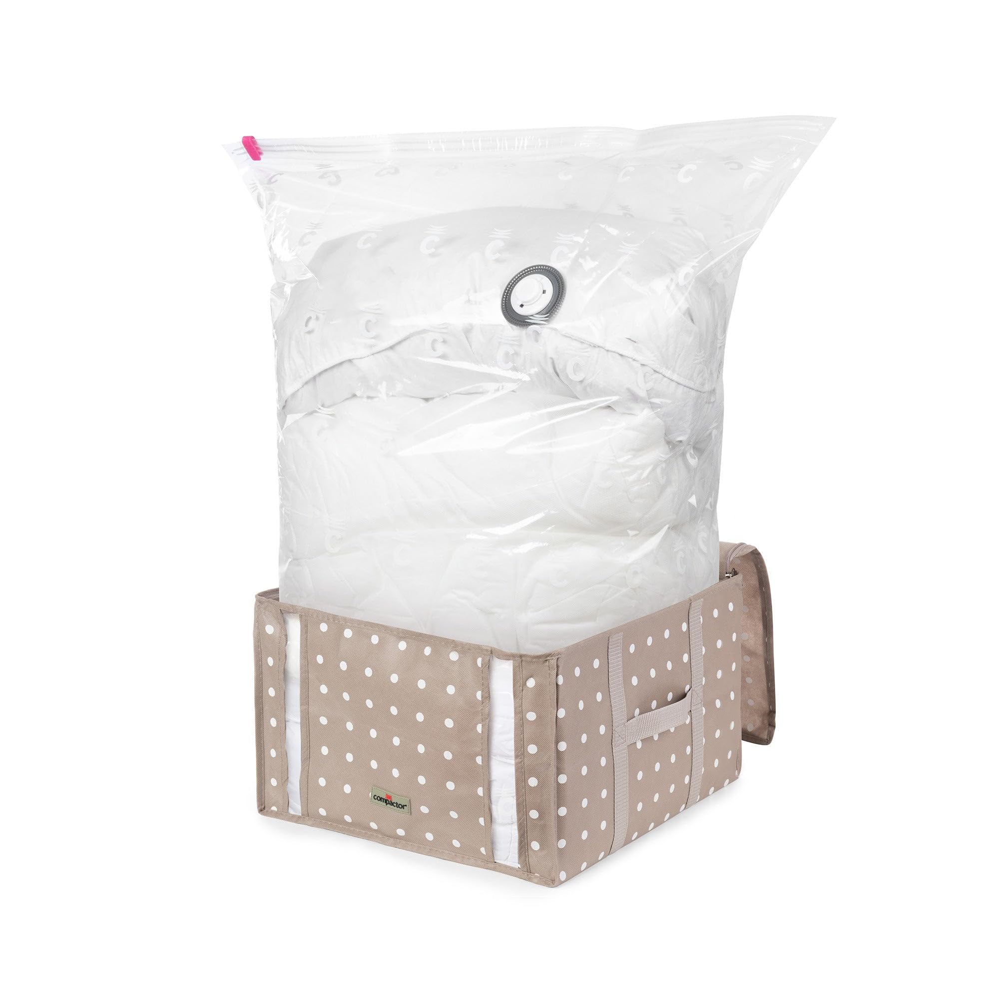 compactor-housse-de-rangement-sous-vide-42-x-40-x-h-25-cm-marron image 1