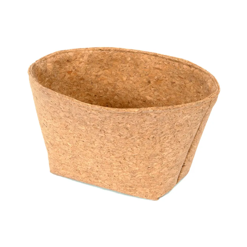 compactor-cork-panier-de-rangement-ovale-en-li-ge-naturel-double-paisseur image 1