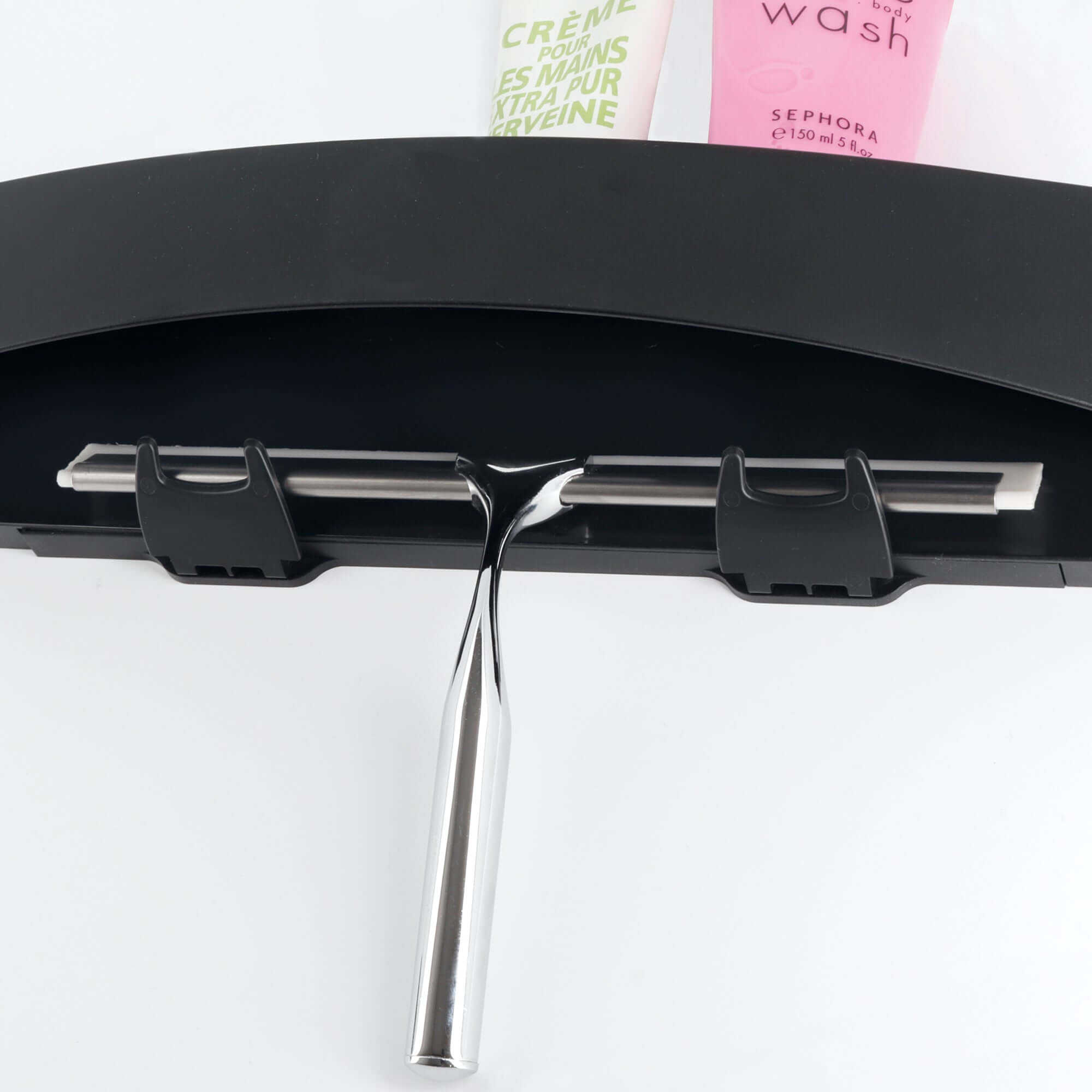 compactor-clever-noire-tag-re-de-douche-sans-per-age-plastique image 5
