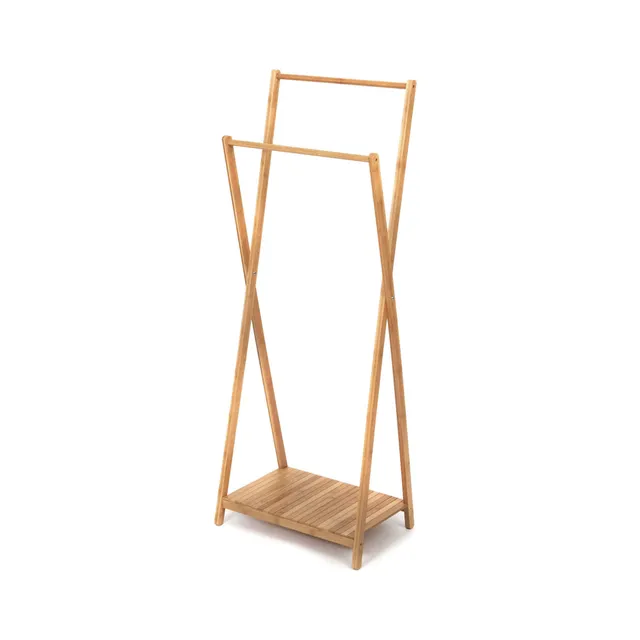 compactor-malmo-portant-v-tements-double-en-bambou image 1