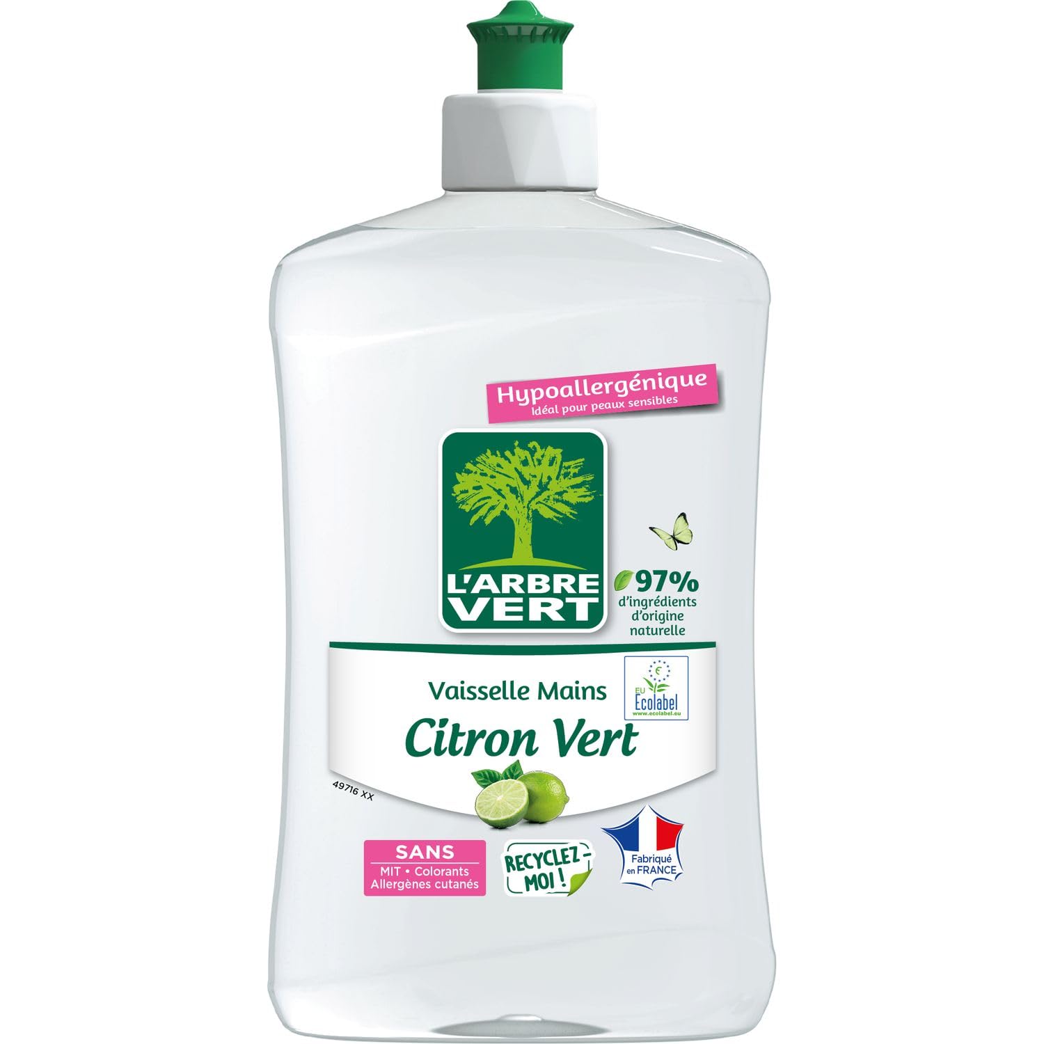 l-arbre-vert-liquide-vaisselle-mains-citron-vert-500-ml image 1