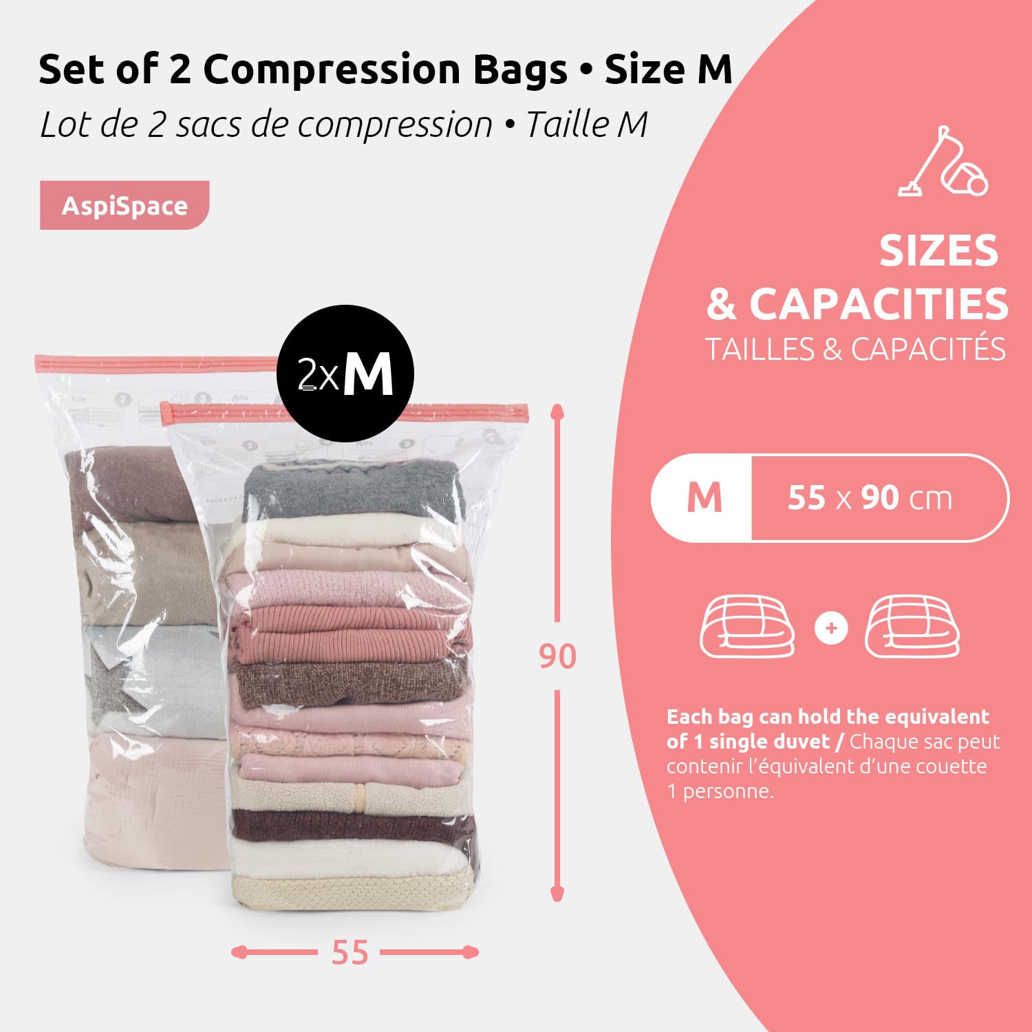 compactor-lot-de-2-sacs-de-rangement-sous-vide-taille-m-90-x-55-cm image 3