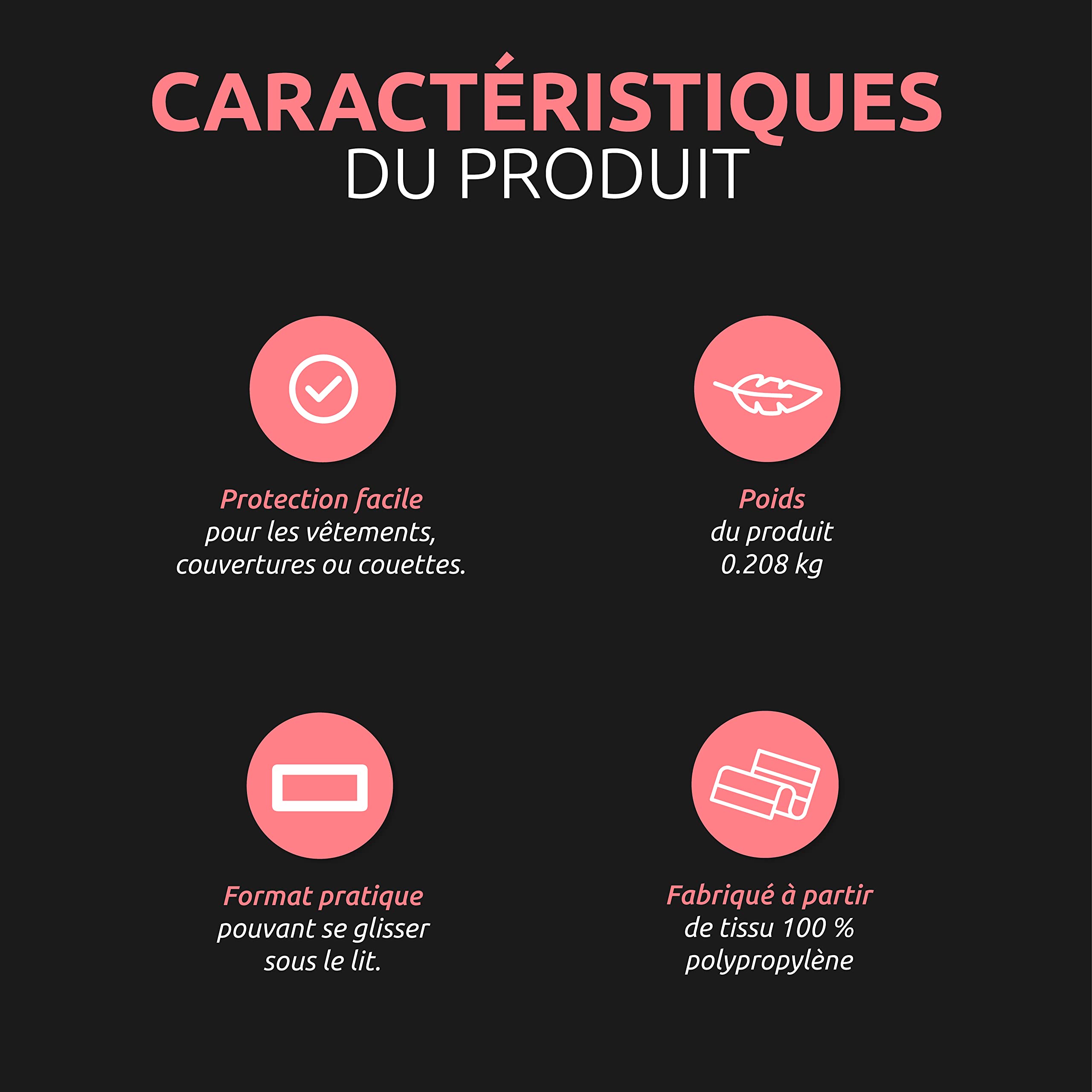 compactor-rivoli-sac-de-rangement-v-tements-marron-blanc-avec-fermeture-clair image 3