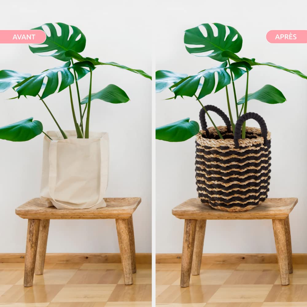 compactor-flora-panier-jonc-de-mer-large-dia-30-x-30-cm-noir-marron image 7