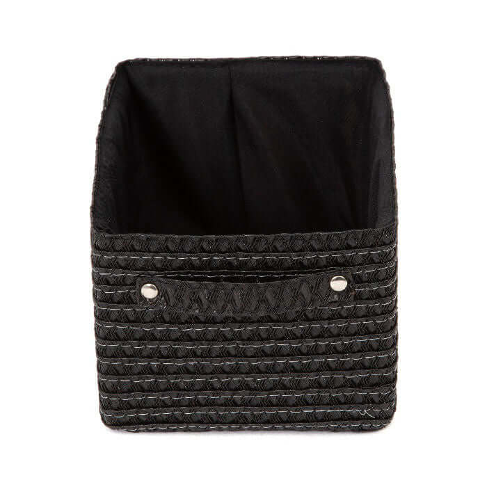 compactor-lilou-panier-de-rangement-doubl-tissu-noir-23x15x12-cm image 4