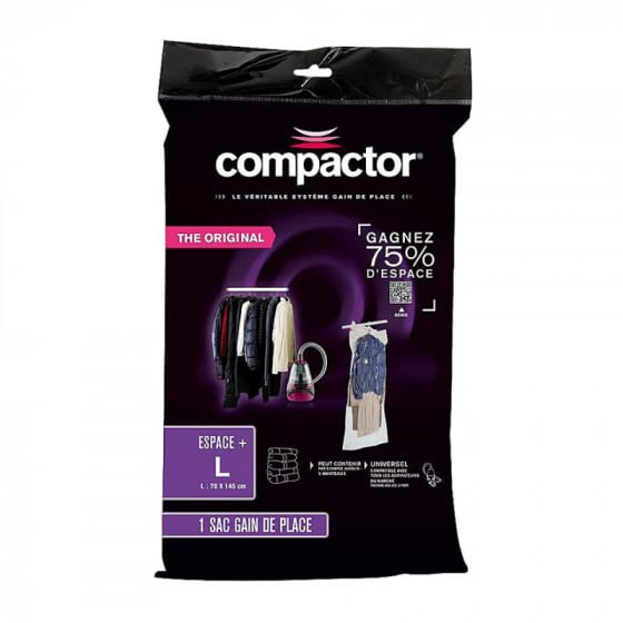 compactor-espace-lot-2-sacs-sous-vide-suspendre-taille-l-transparents image 1