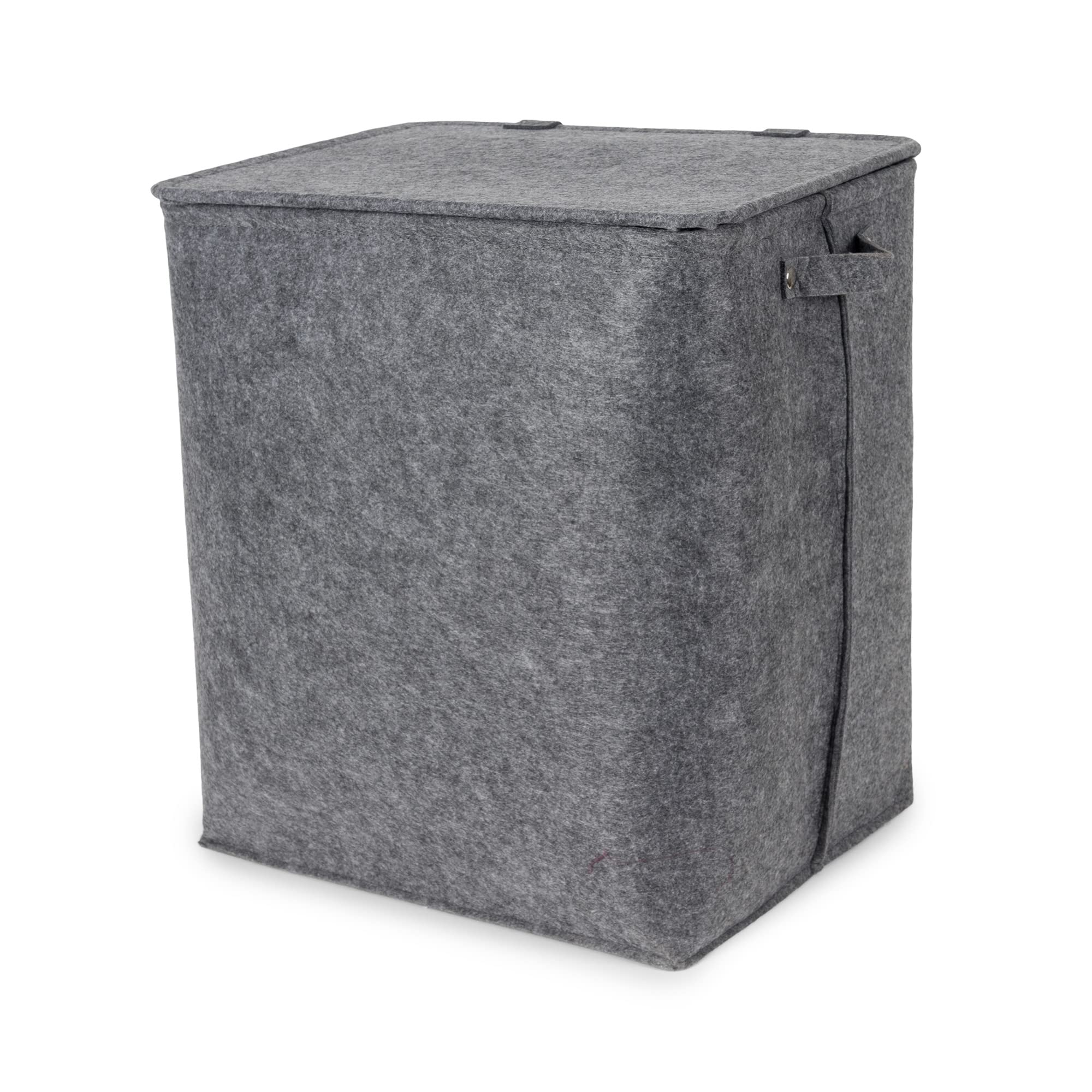 compactor-felt-ran8636-panier-linge-gris-avec-couvercle-44-x-39-x-50-cm-avec-poi image 1