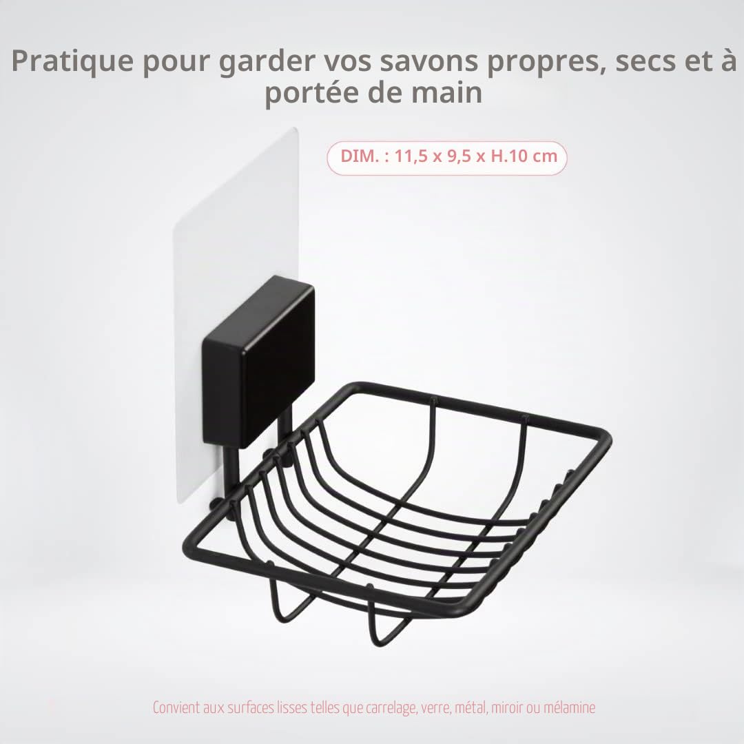 compactor-bestlock-magic-porte-savon-mural-adh-sif-noir-mat image 6