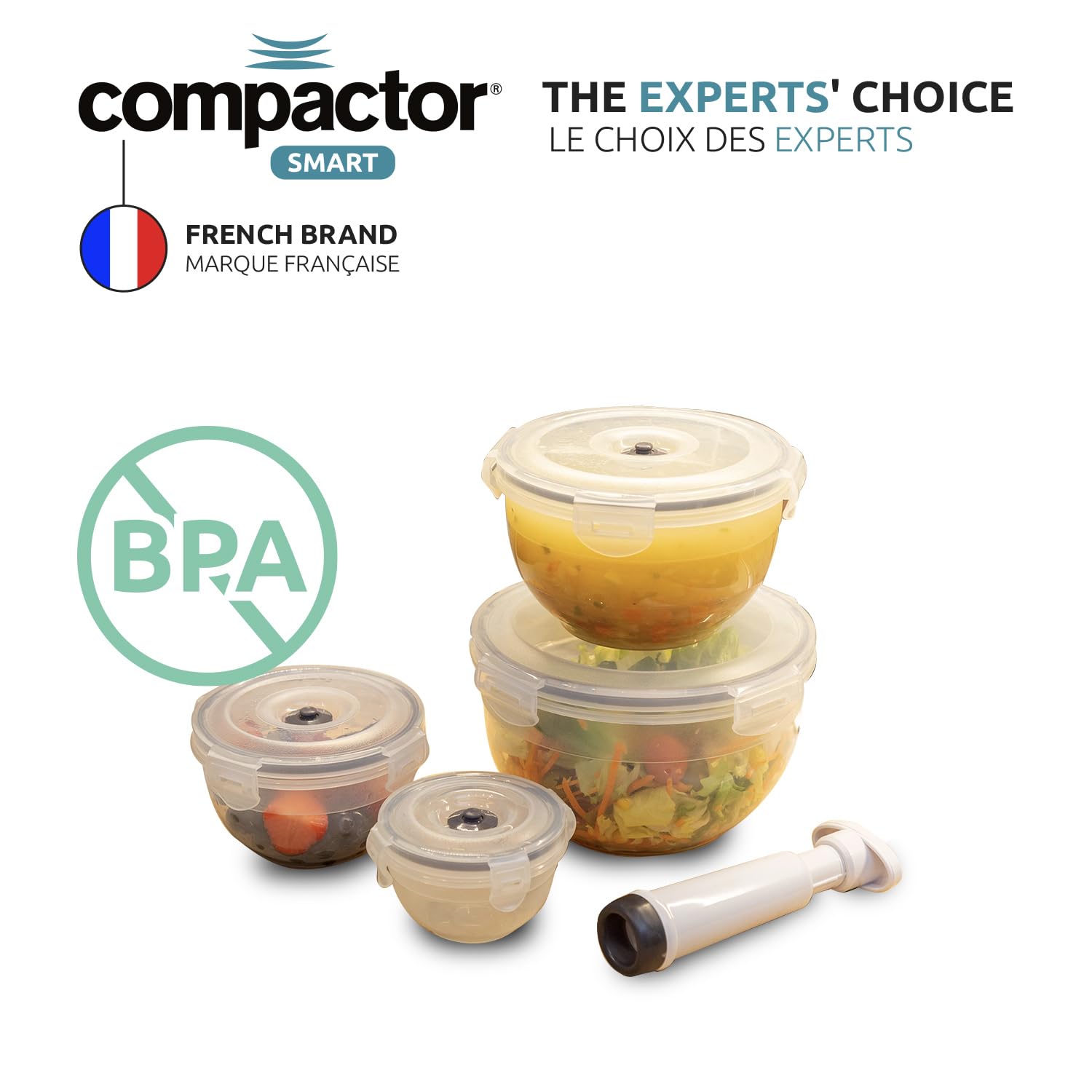 compactor-aspifresh-lot-de-4-bo-tes-herm-tiques-sous-vide-pompe image 6