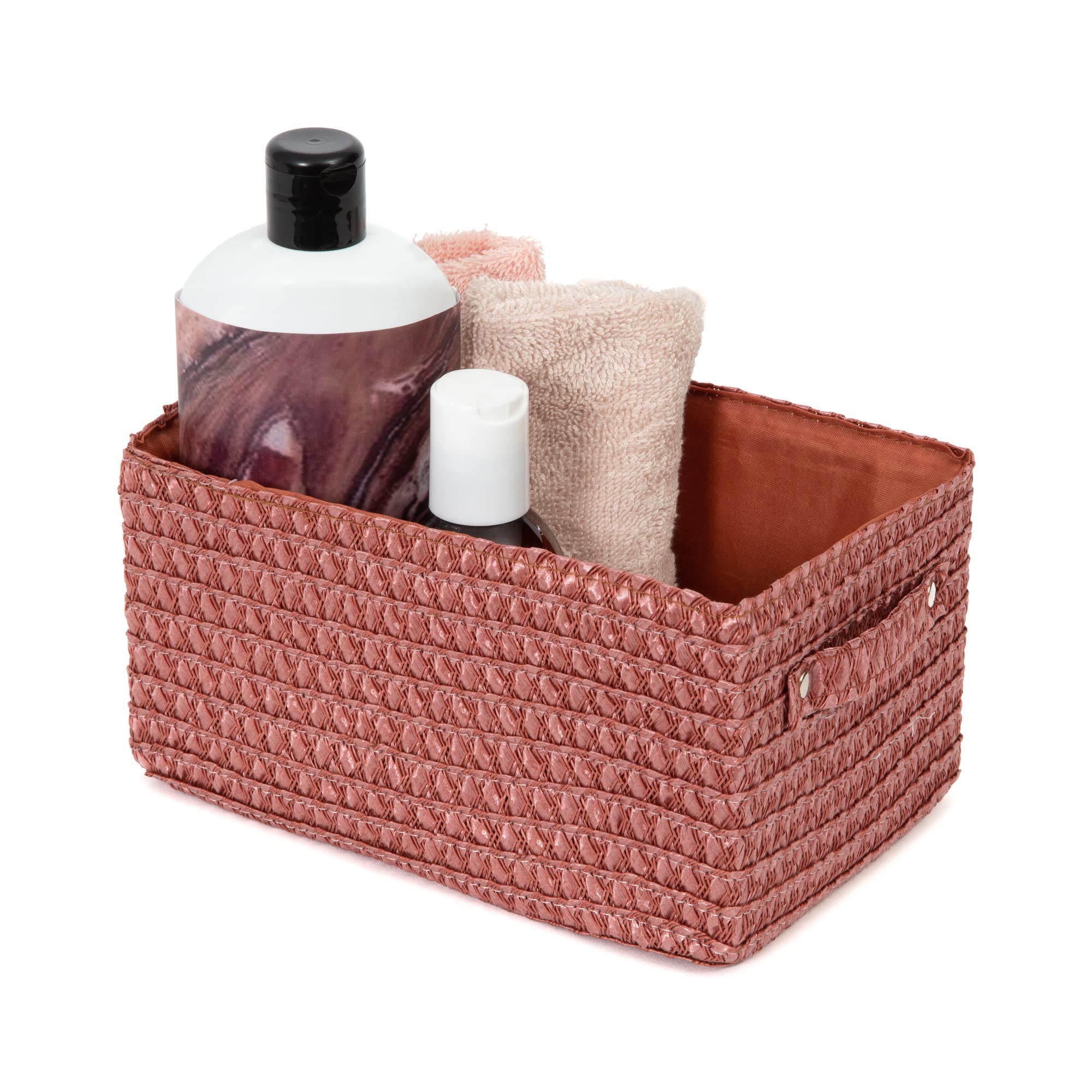 compactor-lilou-panier-de-rangement-rectangulaire-23-x-15-x-12-cm-terre-cuite image 2