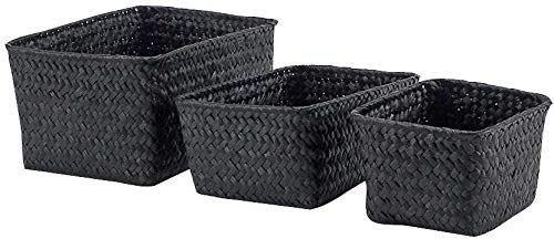 compactor-home-ran4974-lot-de-3-paniers-en-jonc-tress-noir-19-x-15-x-10-cm image 4