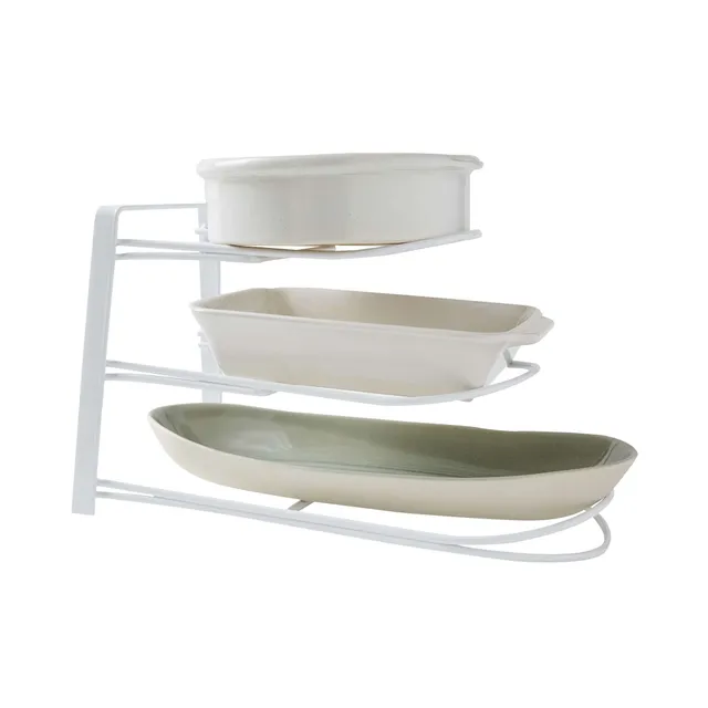 compactor-perth-rangement-de-cuisine-pour-plats-en-m-tal-blanc-38-x-22-x-h-23-cm image 1