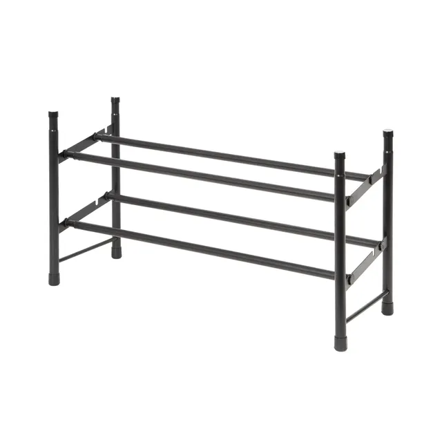 compactor-stilito-porte-chaussures-extensible-empilable-cosmos-m-tal-poxy-noir-6 image 1