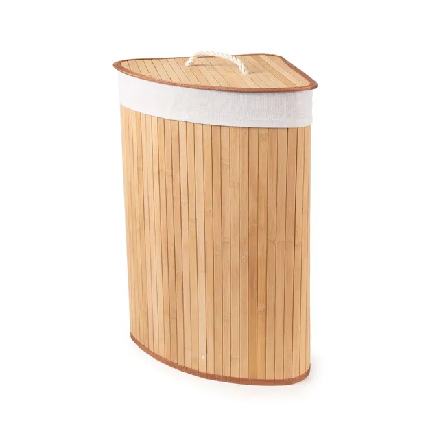 compactor-panier-linge-d-angle-en-bambou-35-x-35-x-h-60-cm image 1