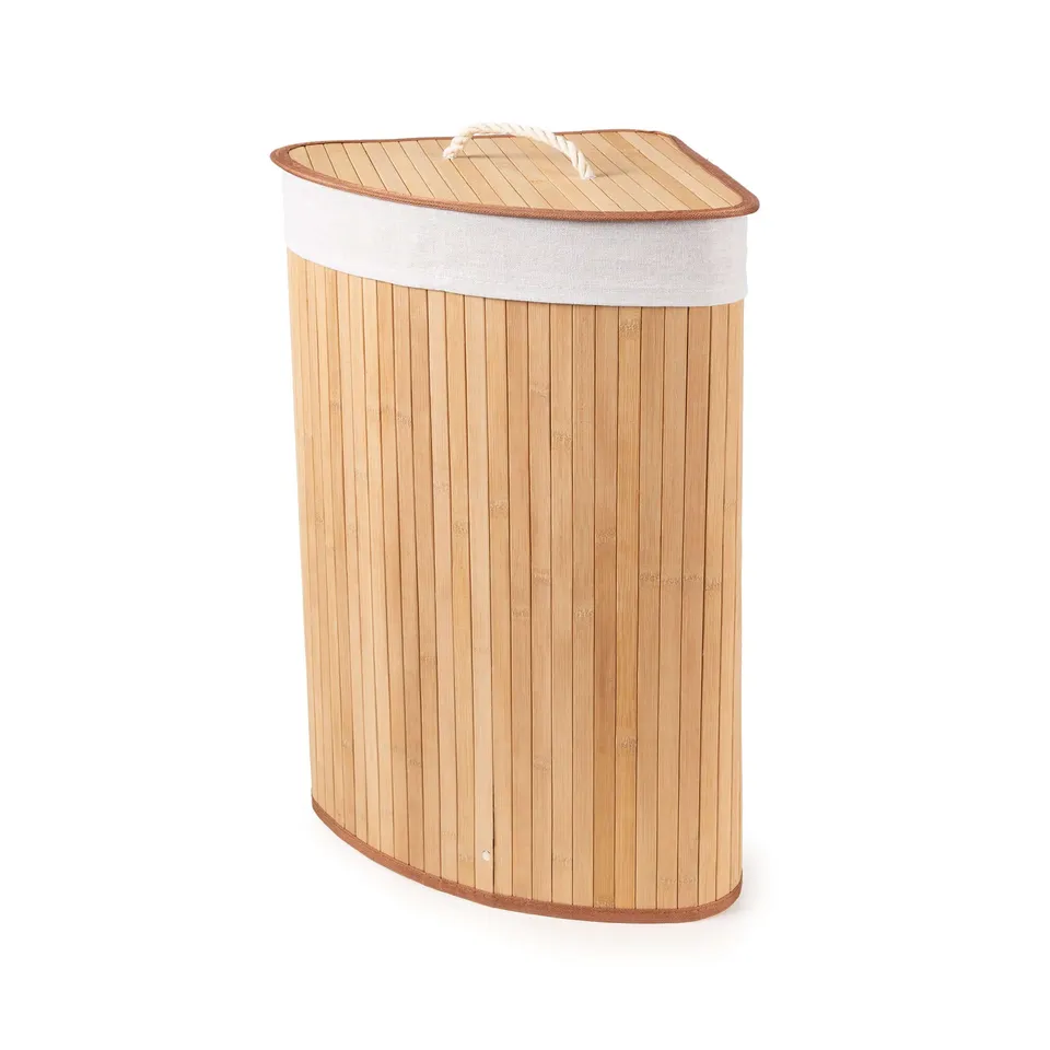 compactor-panier-linge-d-angle-en-bambou-35-x-35-x-h-60-cm image 1